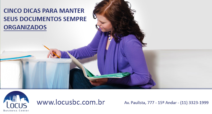 Cinco dicas para manter seus documentos sempre organizados