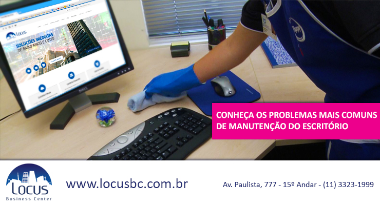 3 problemas mais comuns de manutenção do escritório